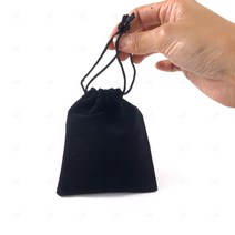 벨벳 주머니 스웨이드 융 복주머니 파우치 7 X 9cm