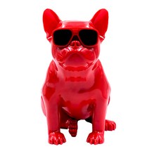 CHINA 불독 블루투스 s5 자르 스피커 프렌치불독 강아지스피커, 루비 레드, 전신 대형