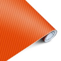 튜닝파츠 드랙음 30cm x 127cm 3D 탄소 섬유 비닐 자동차 랩 시트 롤 필름 첨식첨화장식 및 데칼 바이크 오토바이 자동 스타일링 액세서리, [05] Orange, [01] 30cm X 127cm