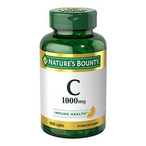 natures bounty 비타민 c 1000mg 면역 지원 보조제 강력한 항산화제 1팩 100캡슐
