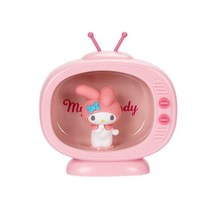 산리오 무드등 카와이 헬로 키티 거울 표면 야간 조명 만화 애니메이션 쿠로미 Tv 모양 침대 옆 램프 귀여운 학생 책상, [01] My Melody 1