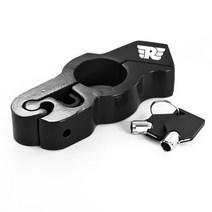 로얄 엔필드 불릿 유성 클래식 350 500 인터셉터 650 콘티넨탈 GT 535 히말라야 411 보안 안전 핸들바 잠금 장치, Black, 1개