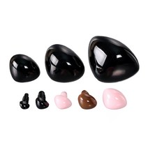 [펠트친구] 민자삼각코(인형코) 1봉(7개), 12mm 블랙, 7개