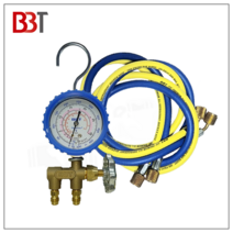BBT 싱글 매니폴드게이지 / R-22 /R-410, R-410A용(프리미엄 호스), 1개