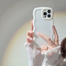 쿠잉제이 생크림 테두리 아이폰 케이스