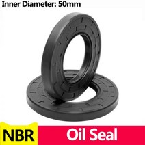 NBR 프레임 워크 오일 시일 TC 니트릴 고무 커버 더블 립 베어링 샤프트 용 스프링 ID * OD THK 50mm, 50x120x12(1pcs)