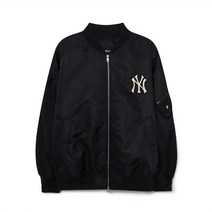 베이직 나일론 패디드 항공 점퍼 NY Black