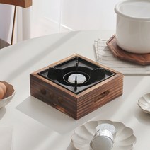 플로팅 1인 가정용 사각 미니 우드 화로, 16 x 16 x 6cm