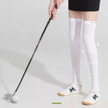 골프 니삭스 1+1 여성 골프양말 2종 2color, 롱삭스 블랙, 롱삭스 블랙