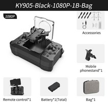 촬영용 드론 미니 접이식 입문용 카메라 KY05 프로페셔널 카메라 미니 드론 4K 와이파이 FPV HD 항공 사, 07 lk 100p g