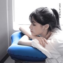 캠핑 여행 공기주입식 휴대용 에어 쿠션 베개 공기 쿠션 텐트 공기쿠션 공기쿠션소형 공기쿠션메트리스 ibi, 블랙