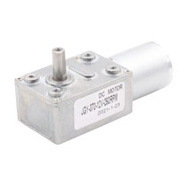 저속모터 자동 잠금 브러시 Dc 모터 12V 감속기 3-210Rpm 370 강력한 전기 고 토크 6V 웜기어, 03 10 RPM_03 24V