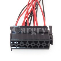 링브로워 유선송풍기 산업용 블로어 엔진 BLOWER 공업용환풍기 1 세트 14P 929504-5 자동 교체 커넥터 어셈블리 자동차 봉인되지 않은 케이블 하네스 소켓 터미널 포함, [02] 1 Set with Wires