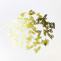 우드 필러 코킹 실리콘 월드 1 박스 반짝이 금속 프레임 UV 에폭시 수지 쥬얼리 필러 DIY 공예 네일 아트, 05 LOVE