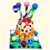 클레이 생일케익 만들기 4인 축하파티 잔치 친구선물 DIY 놀이학습 집콕생활 창체 어린이집