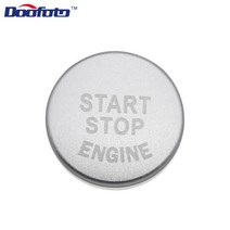 자동차 부품 Doofoto 자동차 스타일링 엔진 시작/정지 버튼 커버 케이스 Bmw 1 2 3 5 시리즈 X1 X3 X5 X6, 02 Button Cover Silver