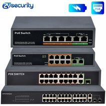 사용이 편리한 4 8 16 24 포트 네트워크 이더넷 Poe 스위치 기가비트 48V 무선 AP 250M IEEE 802.3 af/at PoE 카메라 ip용이더넷을 통한 전원 공급, 03 8CH 104W