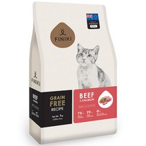 FINIKI 유기농 피니키 고양이사료 그레인프리, 소고기&연어, 2kg