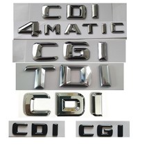 자동차튜닝 메르세데스 벤츠 AMG CDI CGI TDI 4 매틱 트렁크 엠벨 배지용 반짝이 실버 크롬 글자, [05] 4MATIC (Chrome), 05 4MATIC (Chrome)