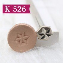 패턴 가죽 스탬프 도구 금속 스탬프 가죽 공예 작업 소가죽 조각 패턴 꽃, 협력사, k 526