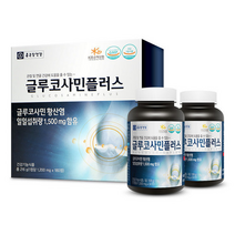 종근당건강 - 글루코사민 플러스 1 400mg 90정 식약처 식약청 인정 인증 해썹 haccp 관절 연골 뼈 영양제 노약자 무릎 대용량 콘드로이틴 엠에스엠 솔가 솔루션, 180캡슐X1개
