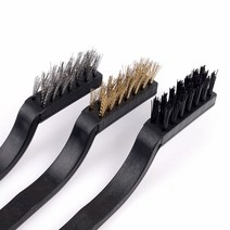 socean 황동 스트립 나일론 쇠 브러쉬 소형 3P 일자 세척솔 불판 기계 청소솔 다용도 와이어 브러시 녹제거 브러쉬