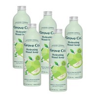 그로브 핸드워시리필 손세정제리필 핸드솝 액체비누 리필 애플 앤페어 블라썸 384ml GROVE CO. Hydrating Hand Soap Refill Apple Pear Bloss, 5개