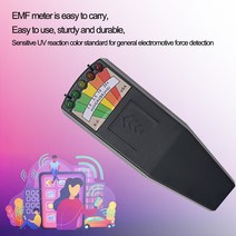 5 LED 전자기 방사선 탐지기 필드 EMF 가우스 미터 고스트 사냥 탐지기 휴대용 EMF 자기장 탐지기|Electromagnetic Radiation Detectors|, 1개, black no battery, CHINA