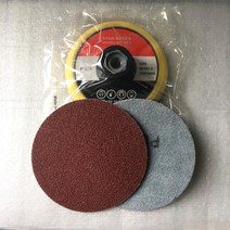 디어포스 원형사포 KA162 4인치 10장 천재질 벨크로 샌딩페이퍼, 100방, 100장