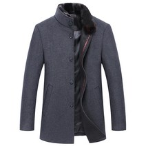 남성 재킷 코트 점퍼 상의 YUNCLOS Winter Jacket Long Trench For Men Causal Overcoats S [S00086648]