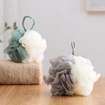 저자극 샤워볼 샤워타올 바디스펀지 목욕타올 거품 샤워볼, 그린, 1P