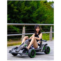 키덜트 4륜 구동 카트 레이싱 전동 미니 ATV 바이크, 흰색  Chaowei 12V12