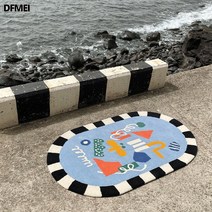 DFMEI ins 침대 옆 담요 미끄럼 방지 매트 카펫
