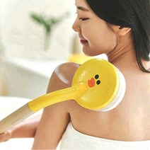 브라운앤프렌즈 온열 진동 바디 브러쉬 y1500 샤워 등밀이 목욕 솔 때밀이 때타올 각질제거 스크럽 마사지, 브라운