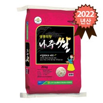 참쌀닷컴 2022년 햅쌀 나주시농협 생명의땅 나주쌀, 1포, 20kg
