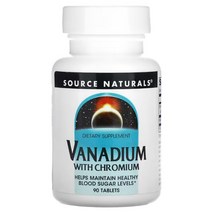 소스내추럴스 바나듐 GTF 크로뮴 Chromium 크롬 200mcg 90정, 1개, 기본