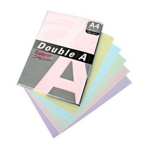 더블에이 컬러복사용지100매(A4 80g 100매 팩 분홍), 단일상품(KMN2036)