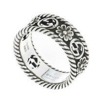 구찌 인터로킹 G 실버 반지 YBC577263001 577263 YBC577 26300 1