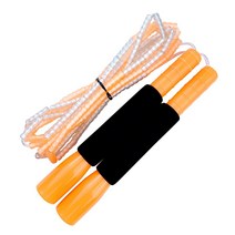 제이에프로프 스펀지 투명연질구슬줄넘기 최고급형(21cm) /선수용줄넘기/성인 줄넘기/초등학생줄넘기/어린이 줄넘기/청소년 줄넘기/학교 줄넘기 9세 10세 11세 12세, 02. 주황색