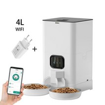 스마트 고양이 피더 자동 음식 디스펜서, 중국, 흰색 WIFI 플러그