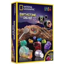 NATIONAL GEOGRAPHIC 준보석 발굴하기 장난감 세트, Birthstones