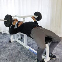 [햄머pu] 대한스포츠 햄머벤치 프레스 60kg세트 30~90kg선택 해머벤치, 크롬바벨90kg세트