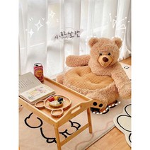 곰돌이 방석 카펫 소파 바닥 다다미 침실, 팬더 60x45cm