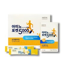 [아미노트리] 아미노포켓5000 고함량 필수아미노산 비타민C 피로회복 전연령 섭취가능, 15g, 5개
