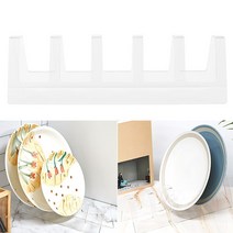 접시 쟁반꽂이 받침 정리거치대 5칸 아크릴 주방수납정리용품