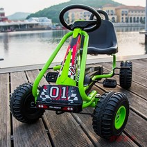 네발자전거 4륜카트 페달 장난감 스포츠, 22인치, 일반 버전 g201 플라스틱 휠(2-5세) 녹색