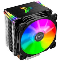 Jonsbo CR1400 RGB CPU 에어 쿨러 히트 파이프 4개 126mm 팬 탈착식 92mm PWM 핀 벤딩 4핀 AMD Ryzen Intel LGA 1700 115X용 조명, Black