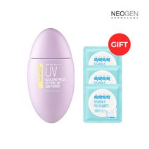 [네오젠] [ 써메딕+] 아줄렌 UV 톤업 선 프라이머 + bha 모공패드(2매)*3개, 상세 설명 참조