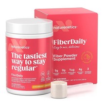 FiberDaily Delicious Fiber 파우더 차전자피 껍질 아가베 이눌린 Sunfiber® 구아 검 딸기 레모네이드 음료 무설탕 용해성 섬유 프리바이오틱 비건 1