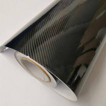 자동차랩핑지 *탄소 섬유 자동차 바디 필름 광택 블랙 비닐 랩 스타일링 포장지 모터 자전거 노트북용, 01 6D black_05 50cmx300cm